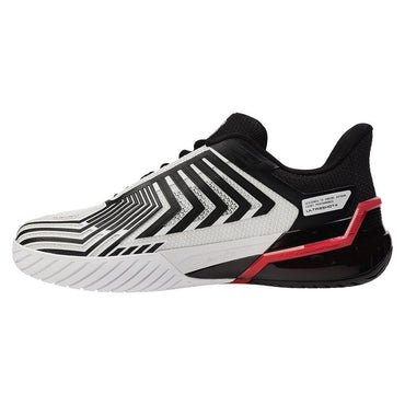 Men`s Ultrashot 4 Tennis Shoes White and Black K-SWISS