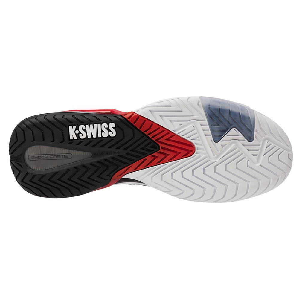 Men`s Ultrashot 4 Tennis Shoes White and Black K-SWISS