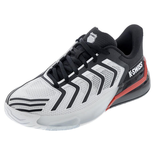 Men`s Ultrashot 4 Tennis Shoes White and Black K-SWISS 7 White