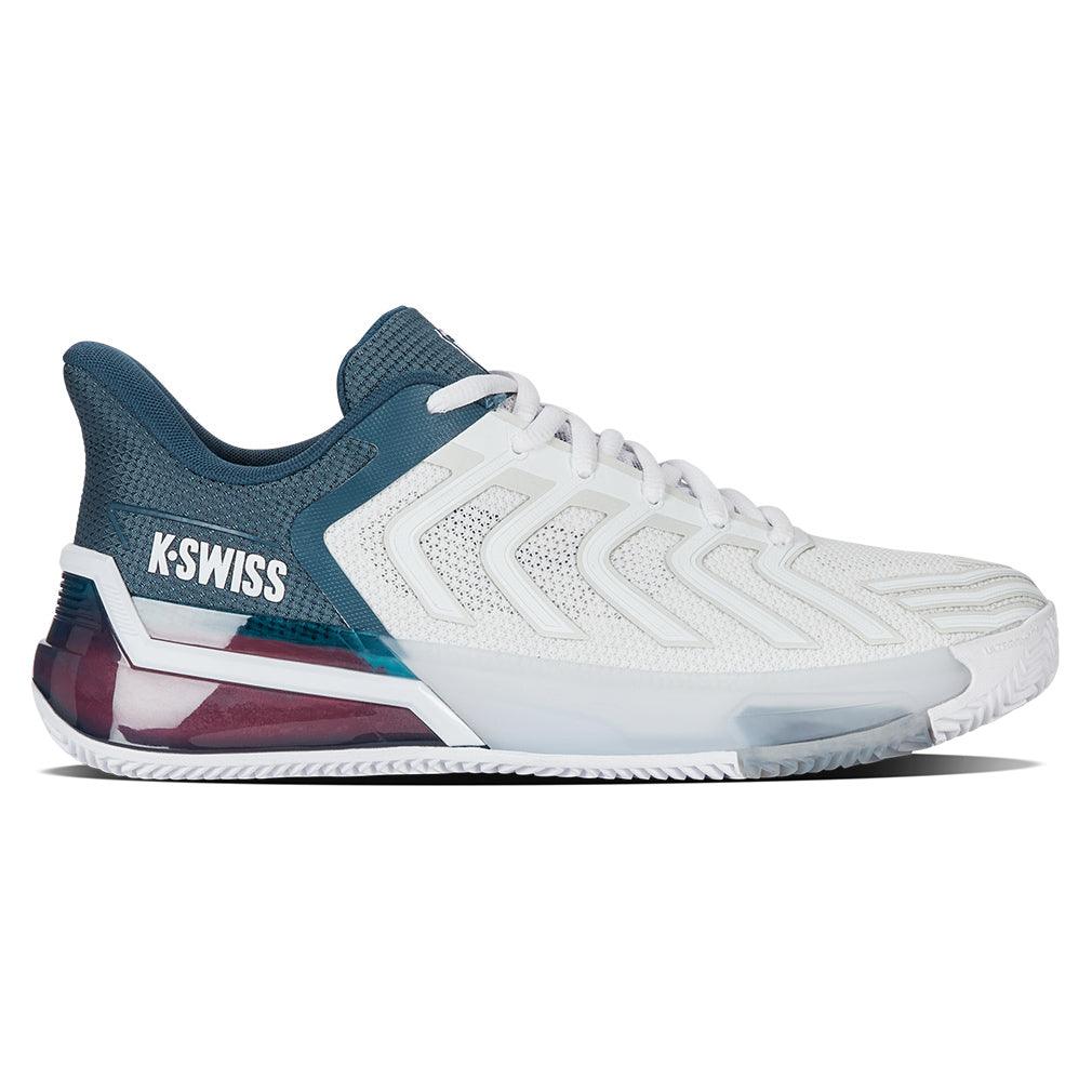 Men`s Ultrashot 4 Clay Tennis Shoes White and Stargazer K-SWISS