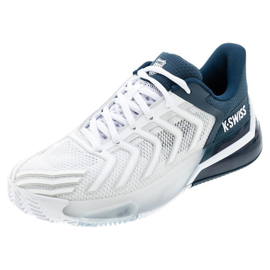 Men`s Ultrashot 4 Clay Tennis Shoes White and Stargazer K-SWISS 7 White