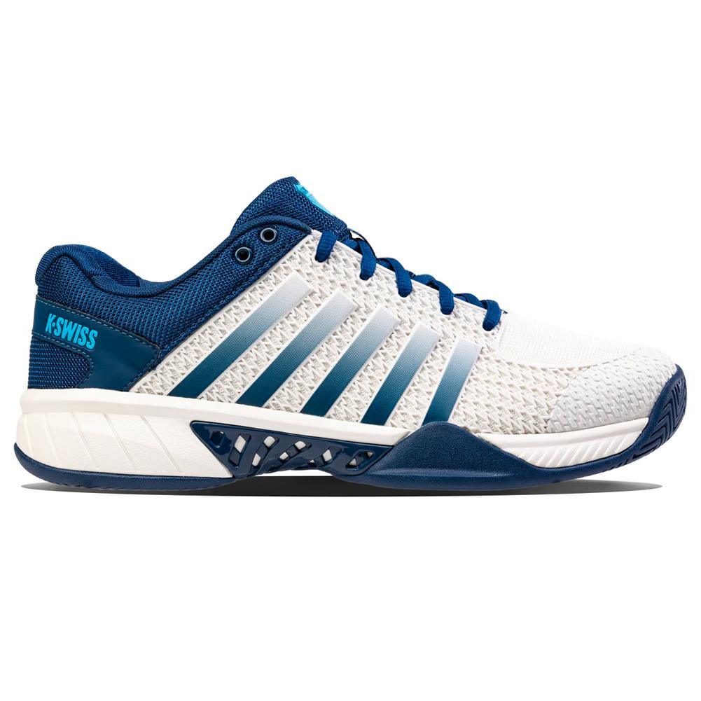 Men's Express Light Pickleball Shoes Blue Opal and Blanc de Blanc Shoes K-SWISS