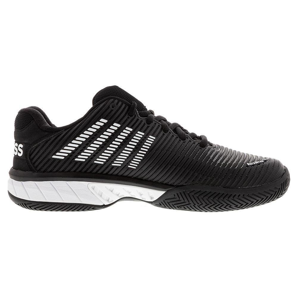 Men's Hypercourt Express 2 Tennis Shoes Black and White Top Tennis Shoes K-SWISS