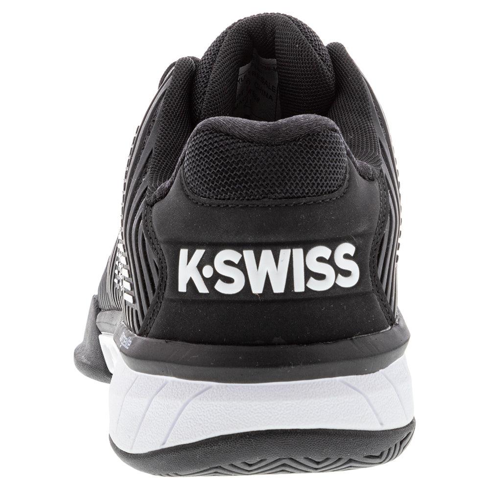 Men's Hypercourt Express 2 Tennis Shoes Black and White Top Tennis Shoes K-SWISS