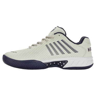 Men's Hypercourt Express 2 Tennis Shoes Vaporous Gray and White Peacoat Top Tennis Shoes K-SWISS 7.5