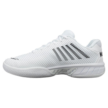 Men's Hypercourt Express 2 Tennis Shoes White and Black Tournament Gear K-SWISS