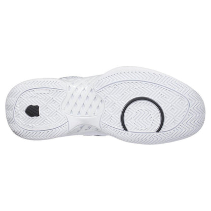 Men's Hypercourt Express 2 Tennis Shoes White and Black Tournament Gear K-SWISS