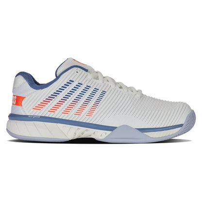 Men`s Hypercourt Express 2 Tennis Shoes Lucent White and Infinity K-SWISS