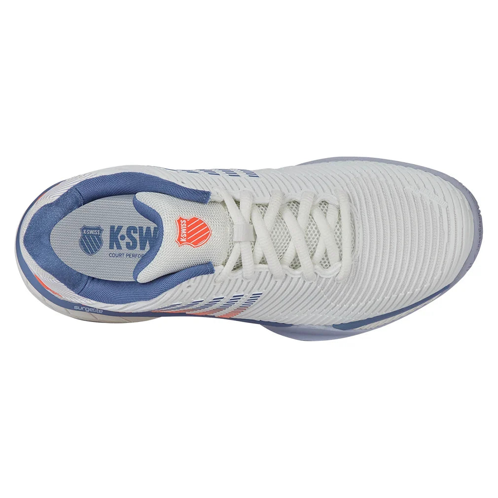 Men`s Hypercourt Express 2 Tennis Shoes Lucent White and Infinity K-SWISS