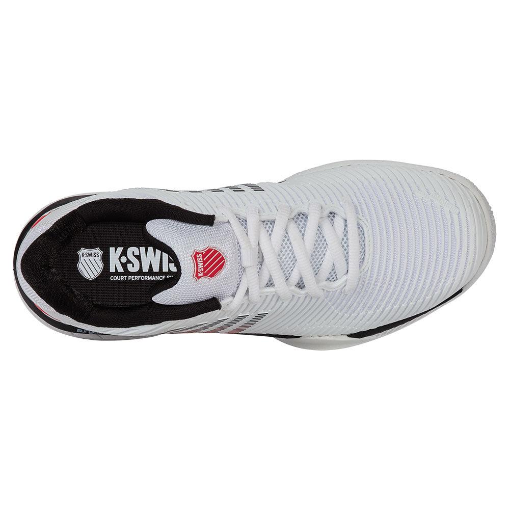 Men`s Hypercourt Express 2 Tennis Shoes White and Black K-SWISS