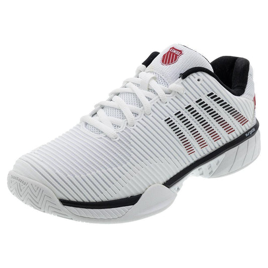 Men`s Hypercourt Express 2 Tennis Shoes White and Black K-SWISS 7