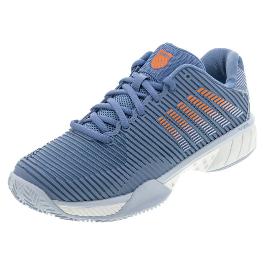 Men`s Hypercourt Express 2 Clay Tennis Shoes Infinity and Arctic Ice K-SWISS 7.5 Blue