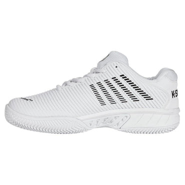Men's Hypercourt Express 2 Clay Tennis Shoes White and Black Top Tennis Shoes K-SWISS