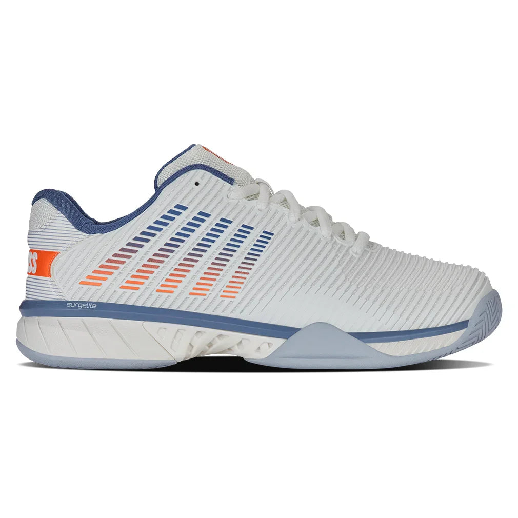 Men`s Hypercourt Express 2 Wide Tennis Shoes Lucent White and Infinity K-SWISS