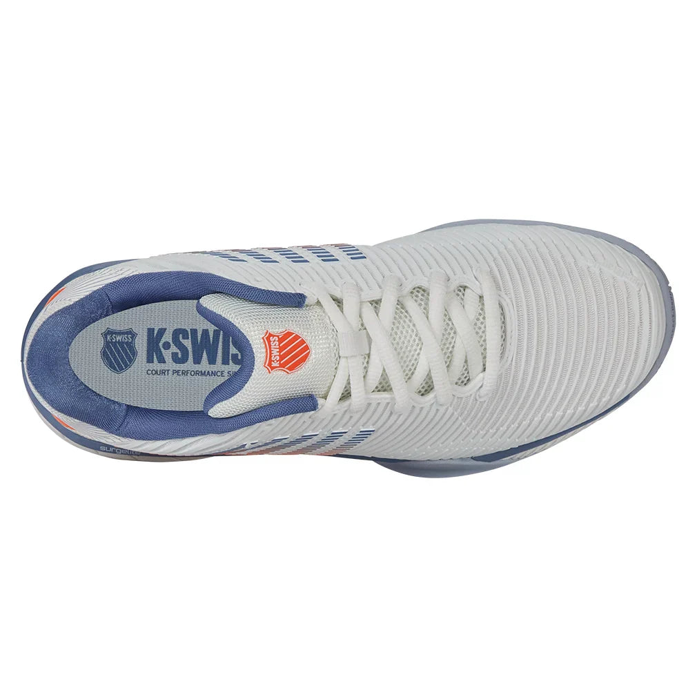 Men`s Hypercourt Express 2 Wide Tennis Shoes Lucent White and Infinity K-SWISS