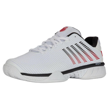 Men`s Hypercourt Express 2 Wide Tennis Shoes White and Black K-SWISS