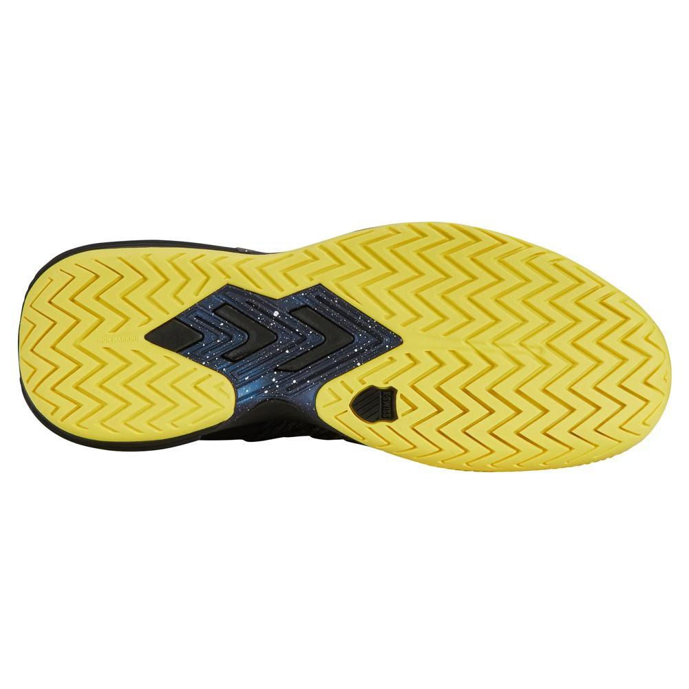 Men`s Ultrashot 3 Tennis Shoes Micro Chip and Black TOP TENNIS SHOES K-SWISS