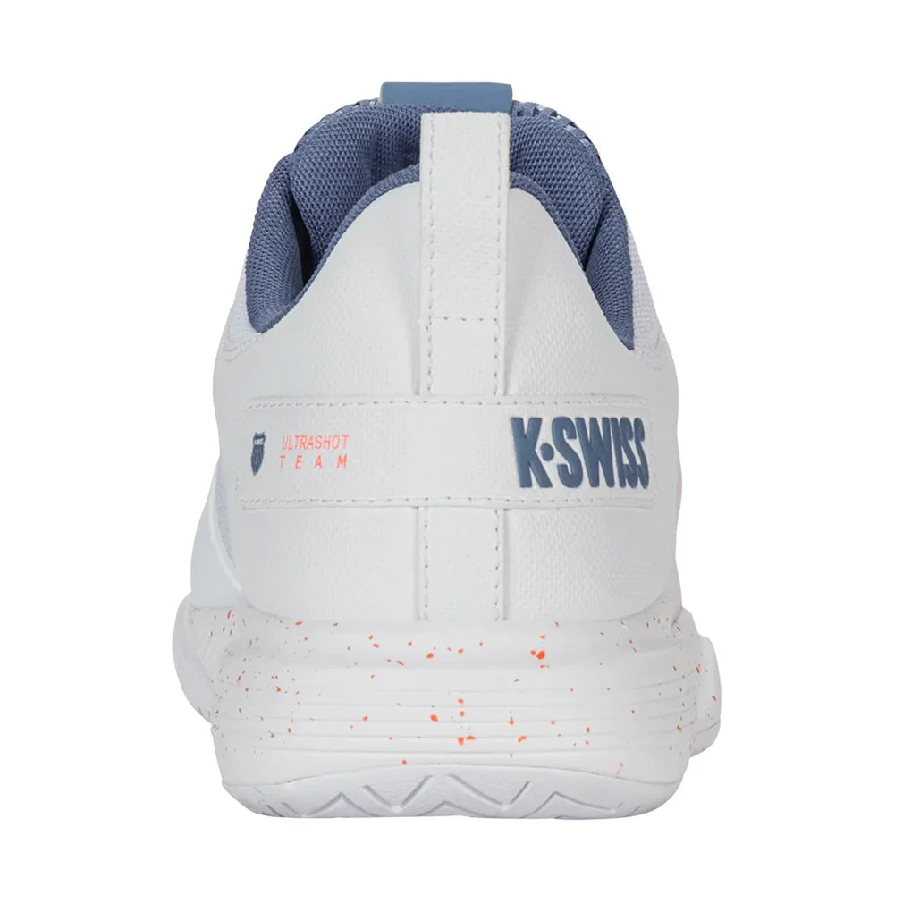 Men`s Ultrashot Team Tennis Shoes White and Infinity K-SWISS