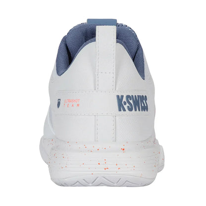 Men`s Ultrashot Team Tennis Shoes White and Infinity K-SWISS