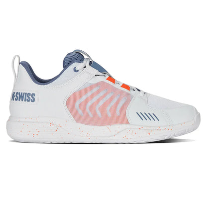 Men`s Ultrashot Team Tennis Shoes White and Infinity K-SWISS