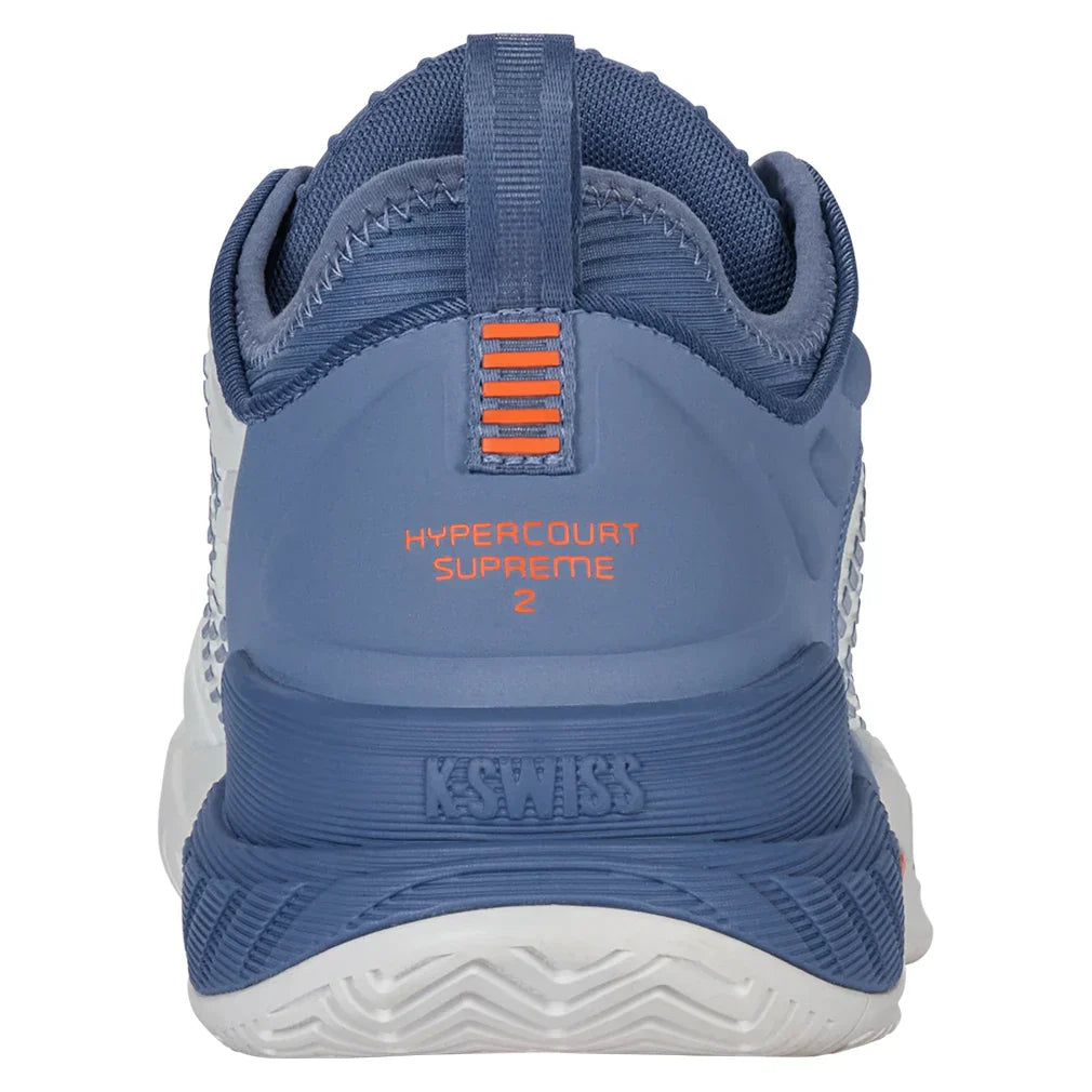 Men`s Hypercourt Supreme 2 Tennis Shoes Lucent White and Infinity K-SWISS