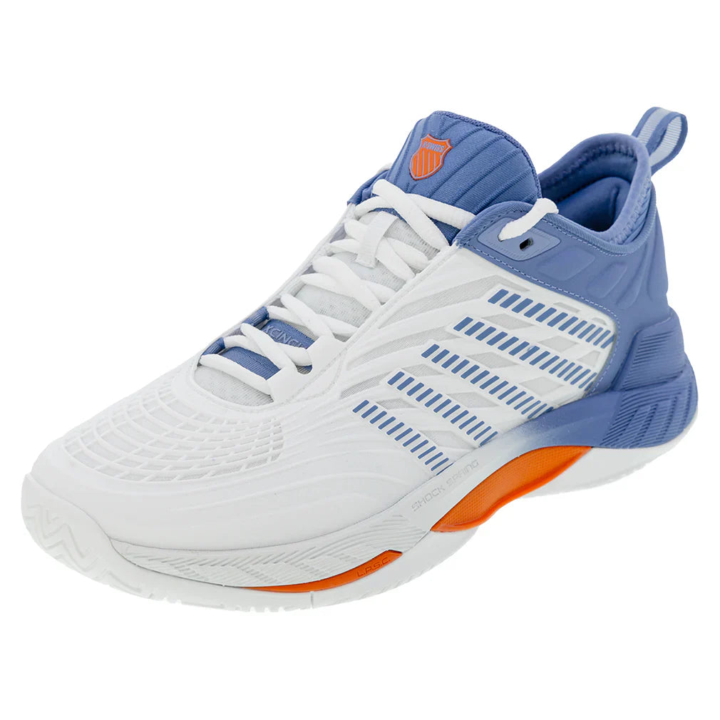 Men`s Hypercourt Supreme 2 Tennis Shoes Lucent White and Infinity K-SWISS 7 White
