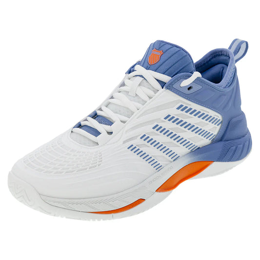 Men`s Hypercourt Supreme 2 Tennis Shoes Lucent White and Infinity K-SWISS 7 White