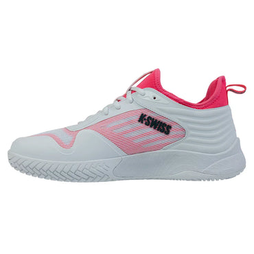 Men`s Hypercourt Pinnacle Tennis Shoes White and Pink K-SWISS