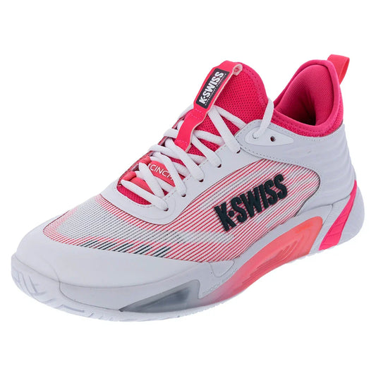 Men`s Hypercourt Pinnacle Tennis Shoes White and Pink K-SWISS 8