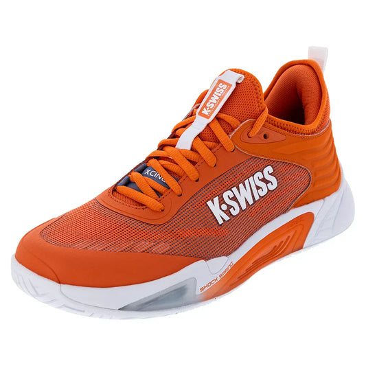 Men`s Hypercourt Pinnacle Tennis Shoes Orange and White K-SWISS 8 Orange