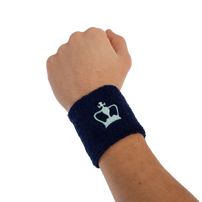 Load image into Gallery viewer, BLACK CROWN Blue Wristband
