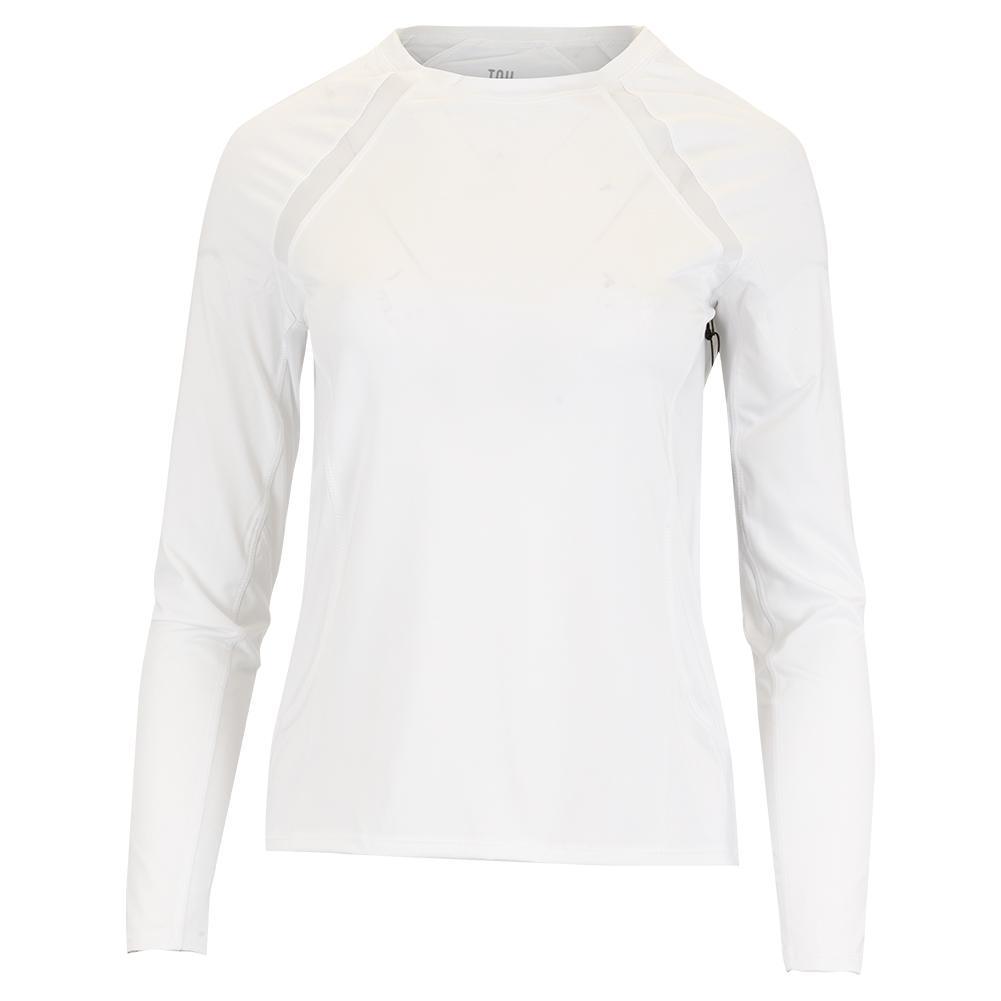 Women's Alda Long Sleeve Tennis Top Womens Apparel TAIL White XS