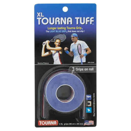 Tuff XL Overgrip Blue 3 Pack Grips TOURNA Blue