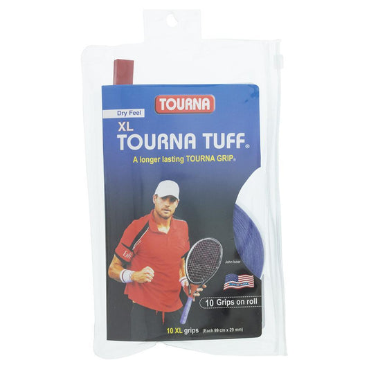 Tuff XL Overgrip Blue 10 Pack Grips TOURNA Blue