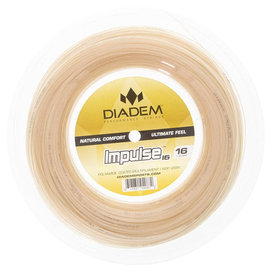 Impulse Tennis String Reel Natural Strings DIADEM Tan 16