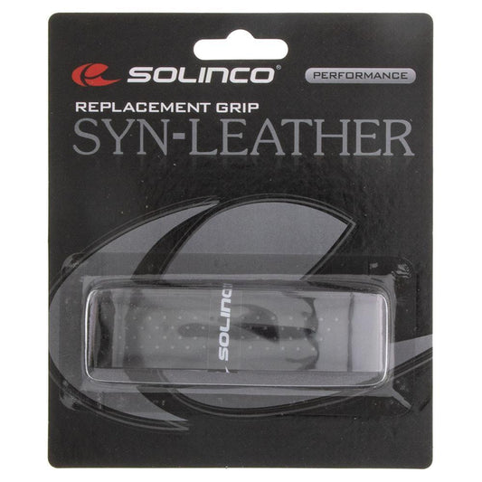 Synthetic Leather Tennis Replacement Grip Black Grips SOLINCO Black