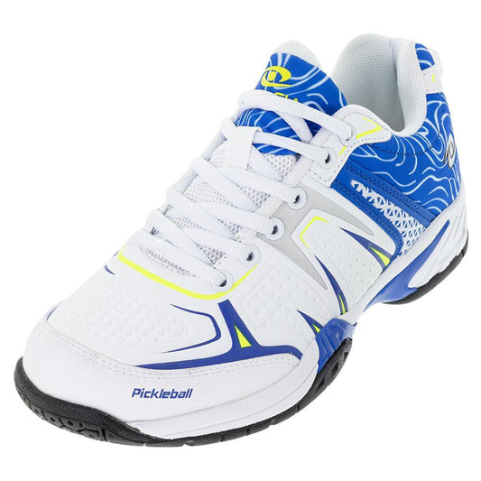 Unisex Dinkshot Pickleball Shoes White and Royal Shoes ACACIA 6