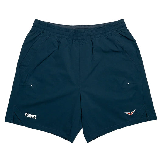 Men`s Rublev Miami 7 Inch Tennis Short Stargazer and Orange Logo K-SWISS S