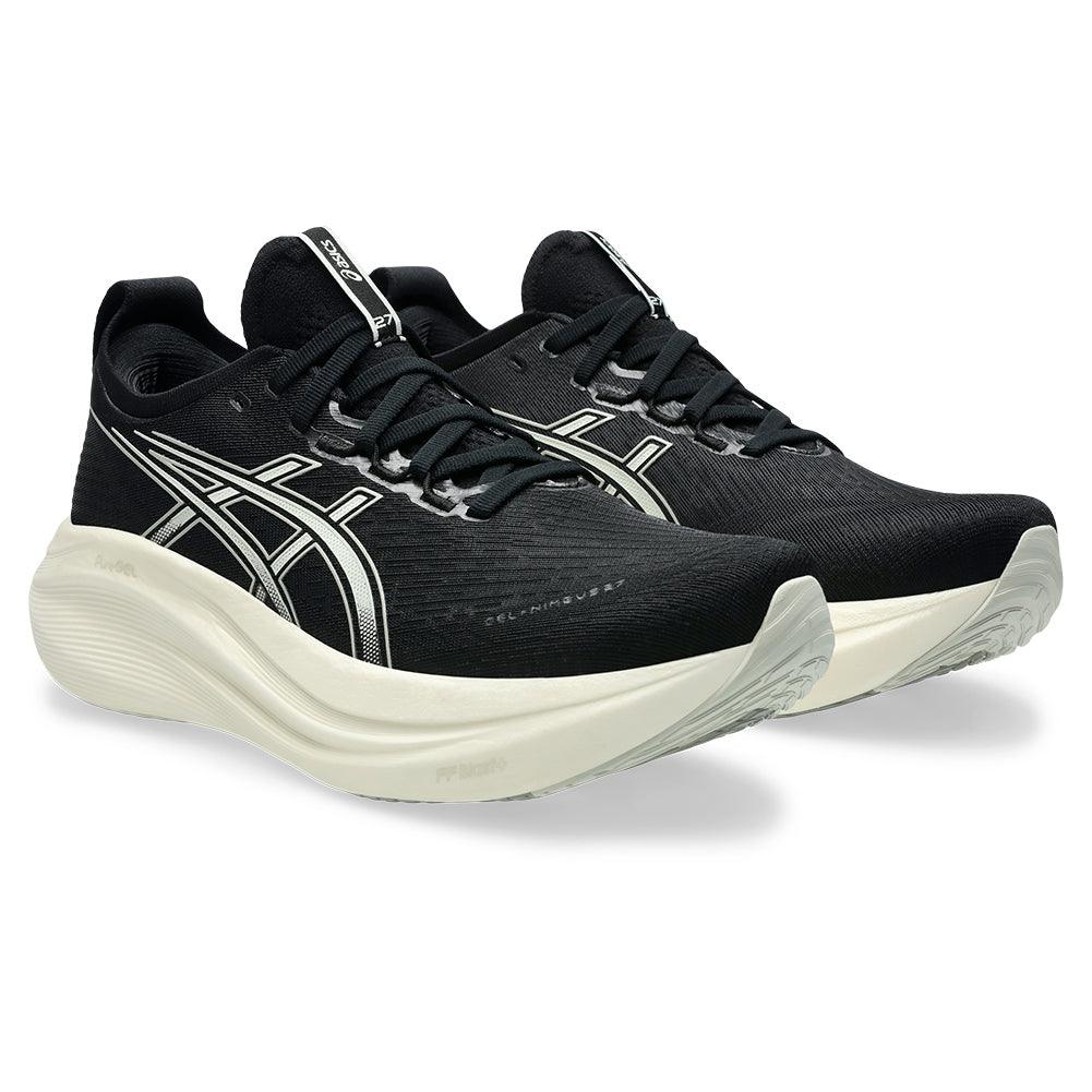 Men`s GEL-Nimbus 27 Running Shoes Black and Lake Grey ASICS