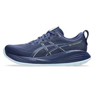 Men`s GEL-Cumulus 27 Running Shoes Indigo Blue and Cool Grey ASICS