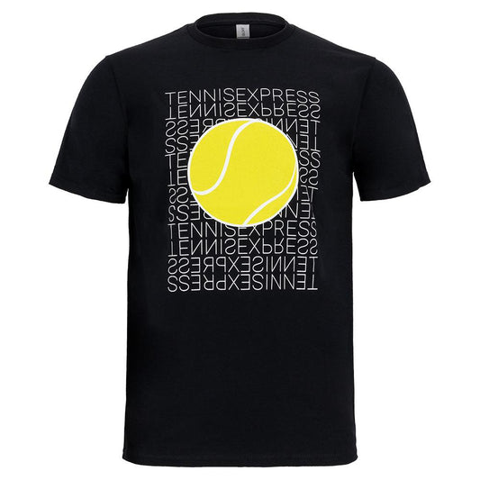 Tennis Express T-Shirt Black with Yellow Ball Womens Apparel TENNIS EXPRESS YL Black