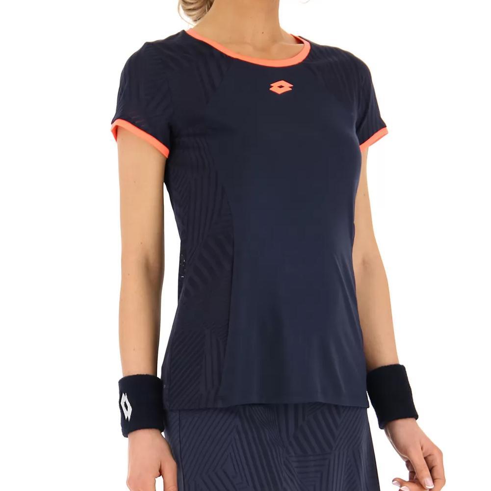 Women's Superrapida V Pickleball Top Womens Apparel LOTTO Blue XS
