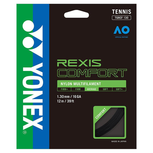 Rexis Comfort Tennis String Black STRINGS YONEX 16
