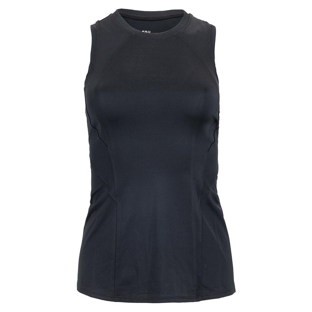 Women's Sarita Racerback Tennis Tank Womens Apparel TAIL Black XS