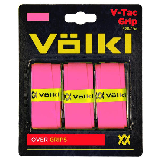 V-Dry Tennis Overgrip 3 Pack Pink Promotions VOLKL Pink
