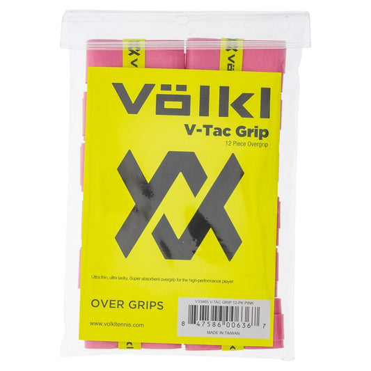 V-Tac Tennis Overgrip 12 Pack Pink Promotions VOLKL Pink