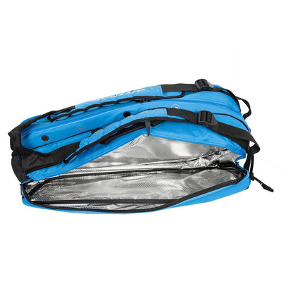 FX Performance 8 Racquet Tennis Bag Black and Blue Bags DUNLOP