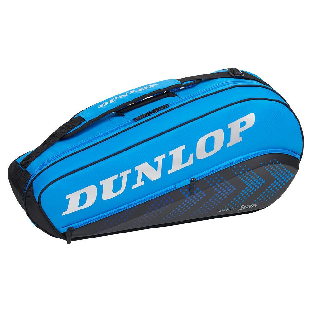 FX Performance 3 Racquet Tennis Bag Black and Blue Bags DUNLOP