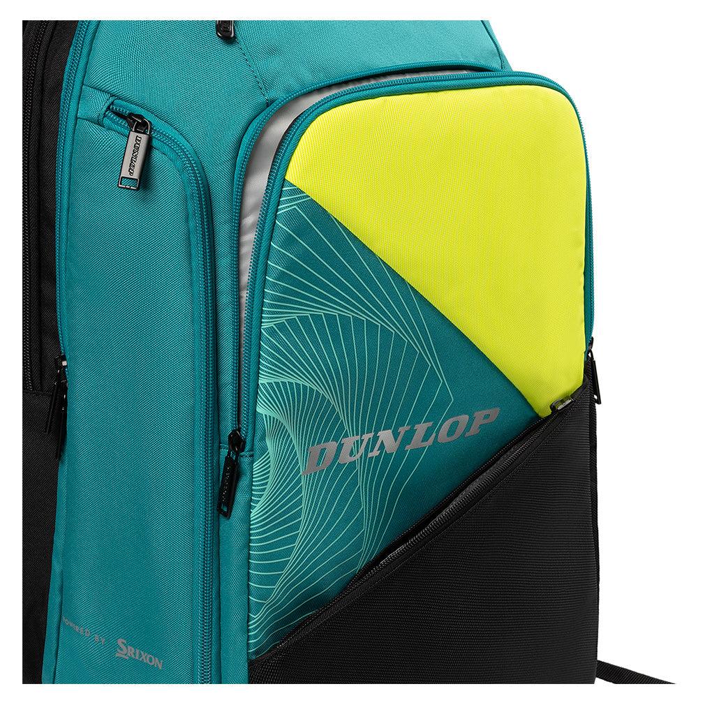 SX Performance Tennis Backpack Teal and Black DUNLOP