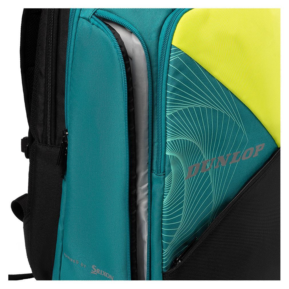 SX Performance Tennis Backpack Teal and Black DUNLOP